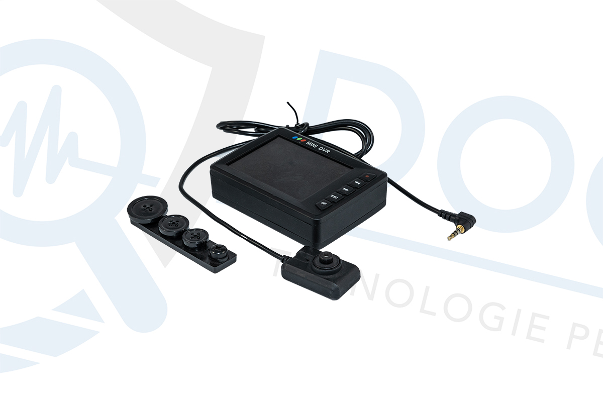 Microcamera a Bottone con DVR e Monitor 150 Minuti in Registrazione
