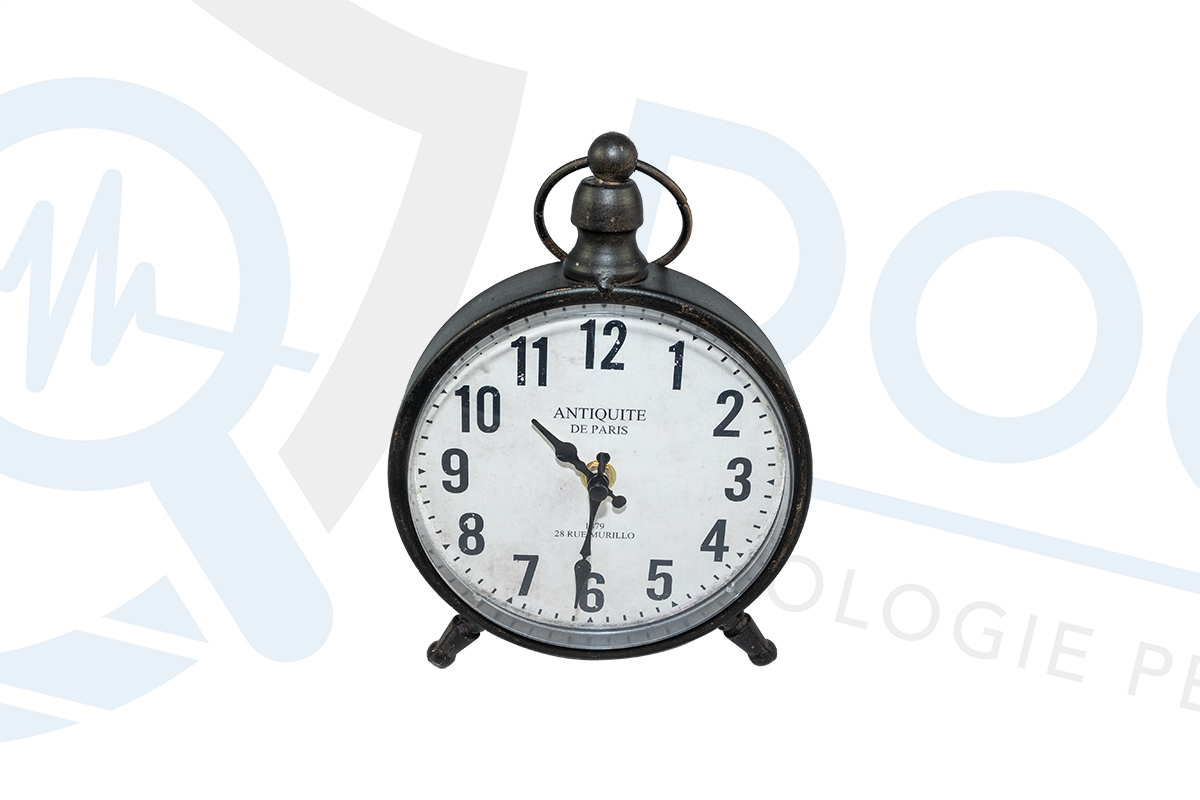 Mini registratore audio VOX occultato in orologio da tavolo 25 ore continuato DES.26