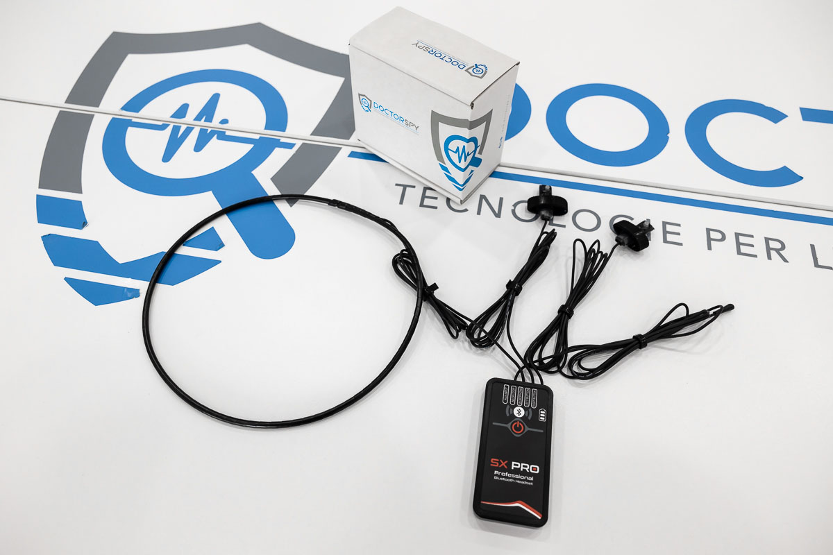 Micro auricolare Bluetooth multifunzione top di gamma per esami e comunicazioni riservate AURIC.04