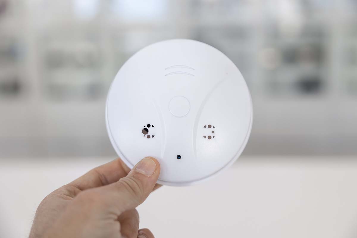Microtelecamera wifi full HD 140° in sensore di fumo CAM.W.43