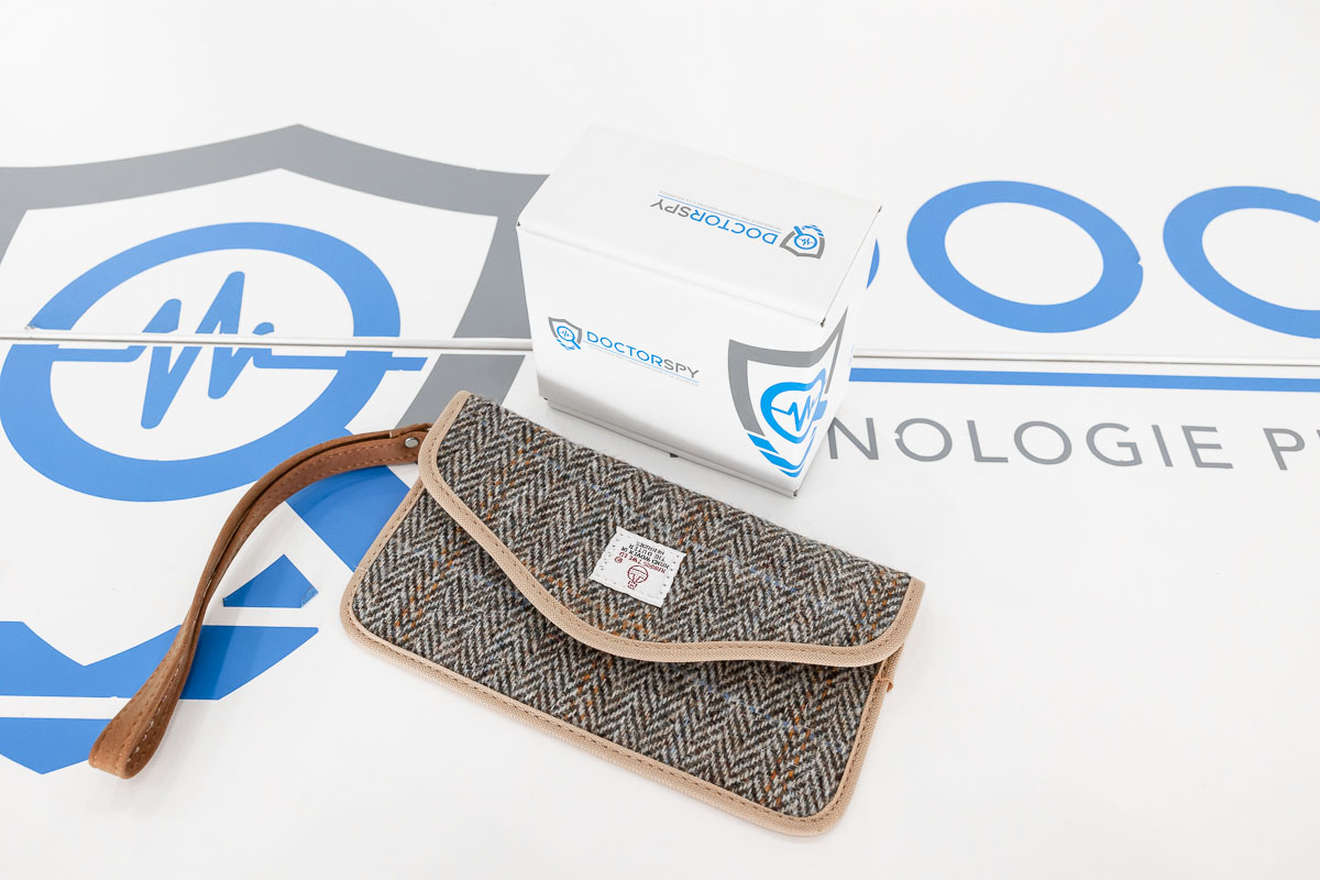 Custodia anti intercettazione per cellulari in lana di tweed CAI.05
