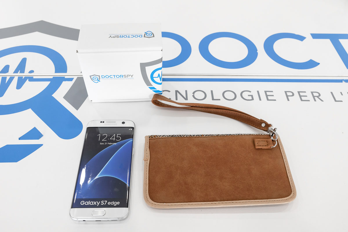 Custodia anti intercettazione per cellulari in lana di tweed CAI.05