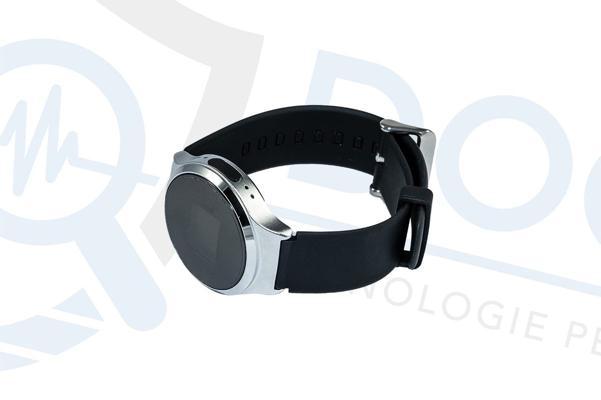Registratore VOX 16 GB in orologio digitale con cinturino nero in gomma REC.V.33