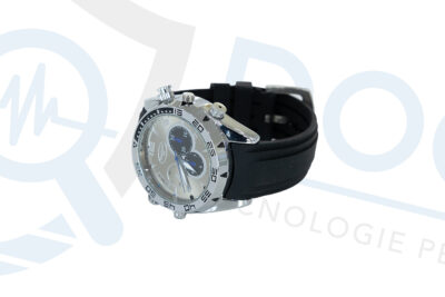 Mini telecamera full HD occultata in orologio con infrarossi e cinturino in gomma CAM.81