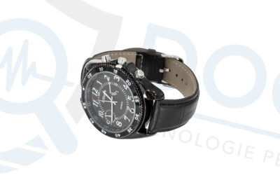 Orologio da polso con telecamera full HD 1080p con infrarossi e cinturino in pelle CAM.14