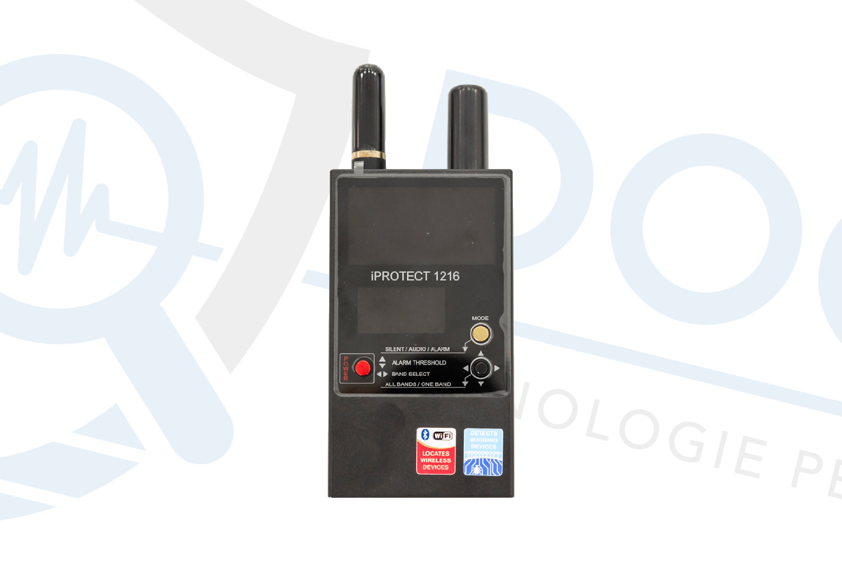 Rilevatore di microspie RF professionale iProtect 1216 Digiscan-labs a 3 bande fino a 12 GHz, con rilevamento wifi, 3g, Bluetooth, RIL.40