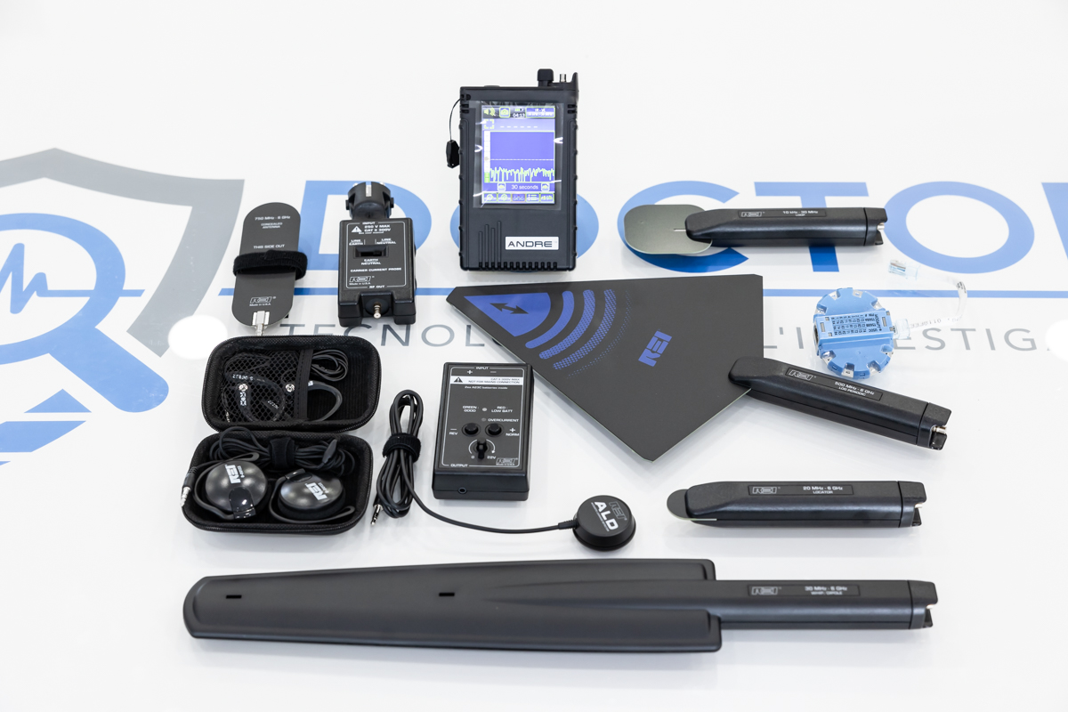 ANDRE REI kit rilevatore microspie professionale fino a 6 GHz per bonifiche elettroniche TSCM