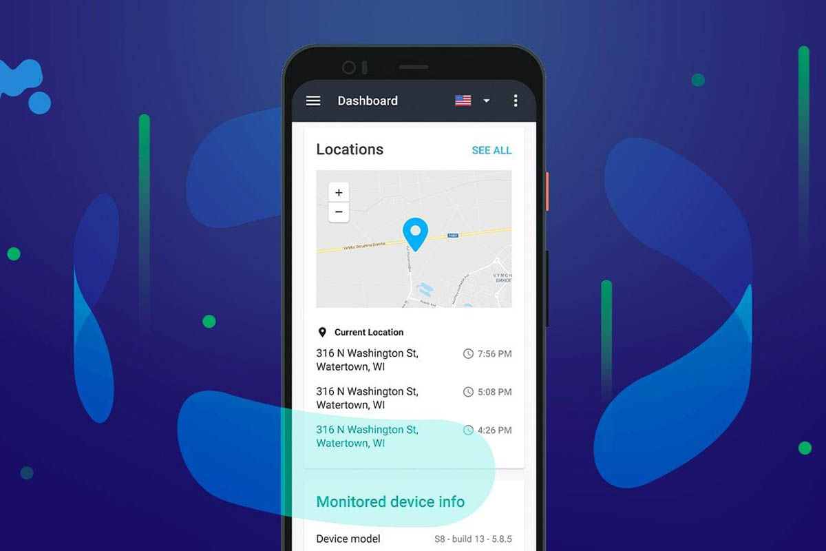 La schermata di un cellulare su cui è installato mSpy