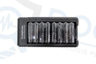Caricabatterie smart da 8 slot con 16 batterie ricaricabili incluse ACC.10
