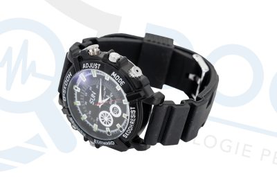 Orologio con microcamera nascosta, memoria integrata, funzione di scatto fotografico e registrazione audio CAM.15