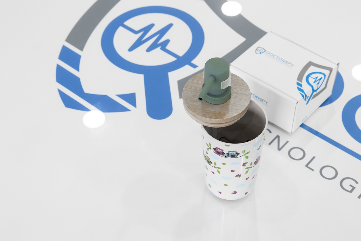 Microcamera full HD occultata in porta sapone liquido con trasmissione wifi CAM.W.41